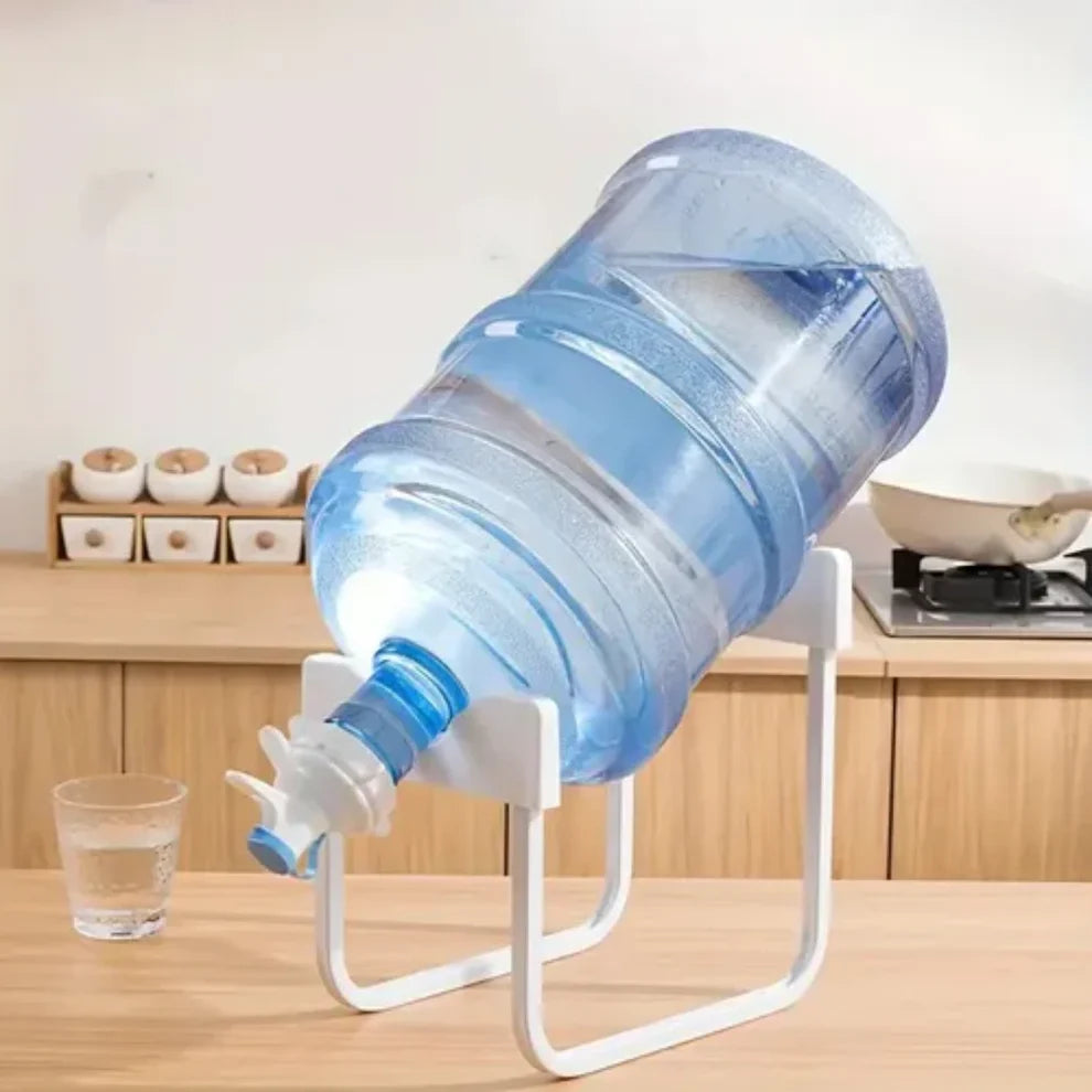 SOPORTE PARA BOTELLON DE AGUA DE ACERO INOXIDABLE + BOQUILLA