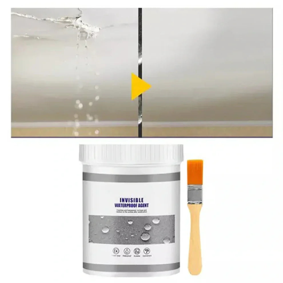 Sellador Impermeabilizante Invisible 300ml Durabilidad de 10 Años + brocha