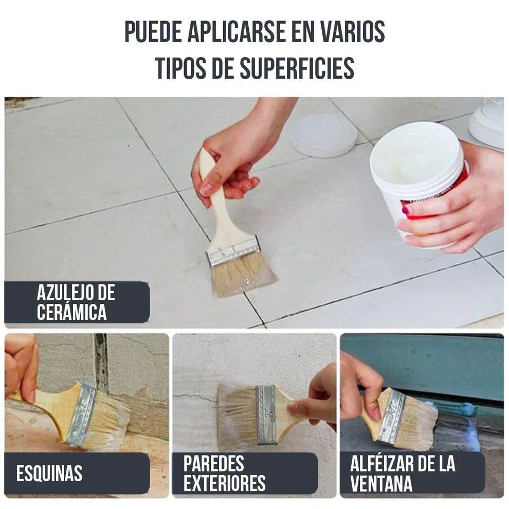 Sellador Impermeabilizante Invisible 300ml Durabilidad de 10 Años + brocha