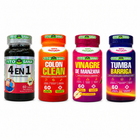 Combo Control de Peso y Detox 4 productos