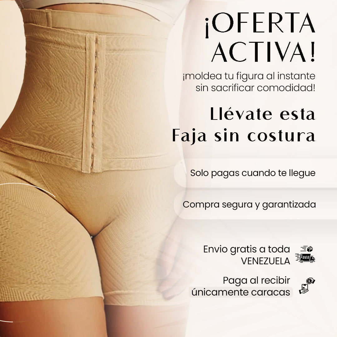 Faja Short Invisible sin costura  que Moldea tu Cuerpo al Instante
