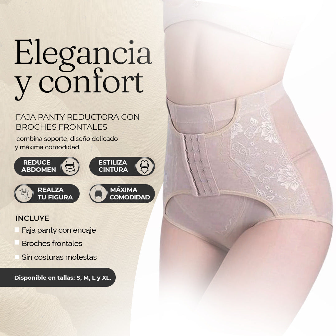 ¡Define tu figura al instante! Faja Panty Cruzada con Broche para un Cuerpo de Impacto