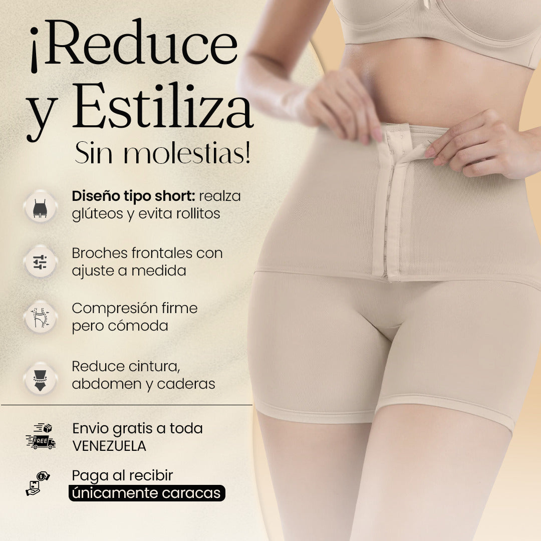 Faja Short Invisible sin costura  que Moldea tu Cuerpo al Instante