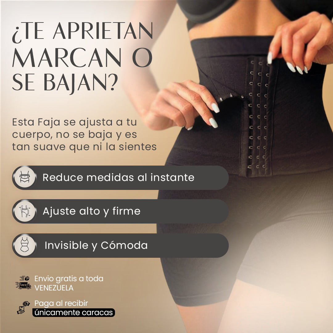 Faja Short Invisible sin costura  que Moldea tu Cuerpo al Instante